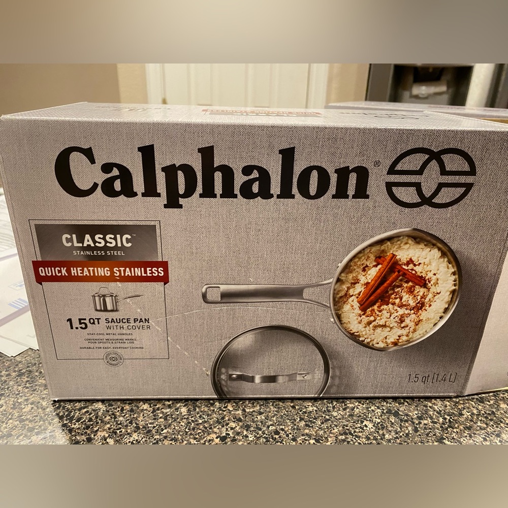 Calphalon Classic Stainless Steel Cookware, Sauce Pan, 1 1/2-quart